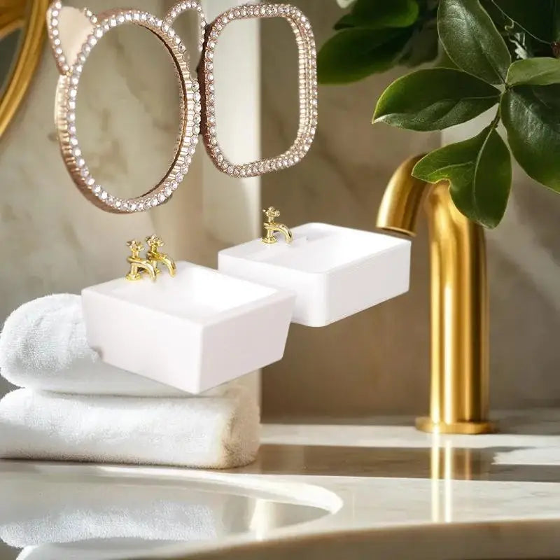 1/12 Scale Dollhouse Miniature Bathroom Sink – Realistic Decor