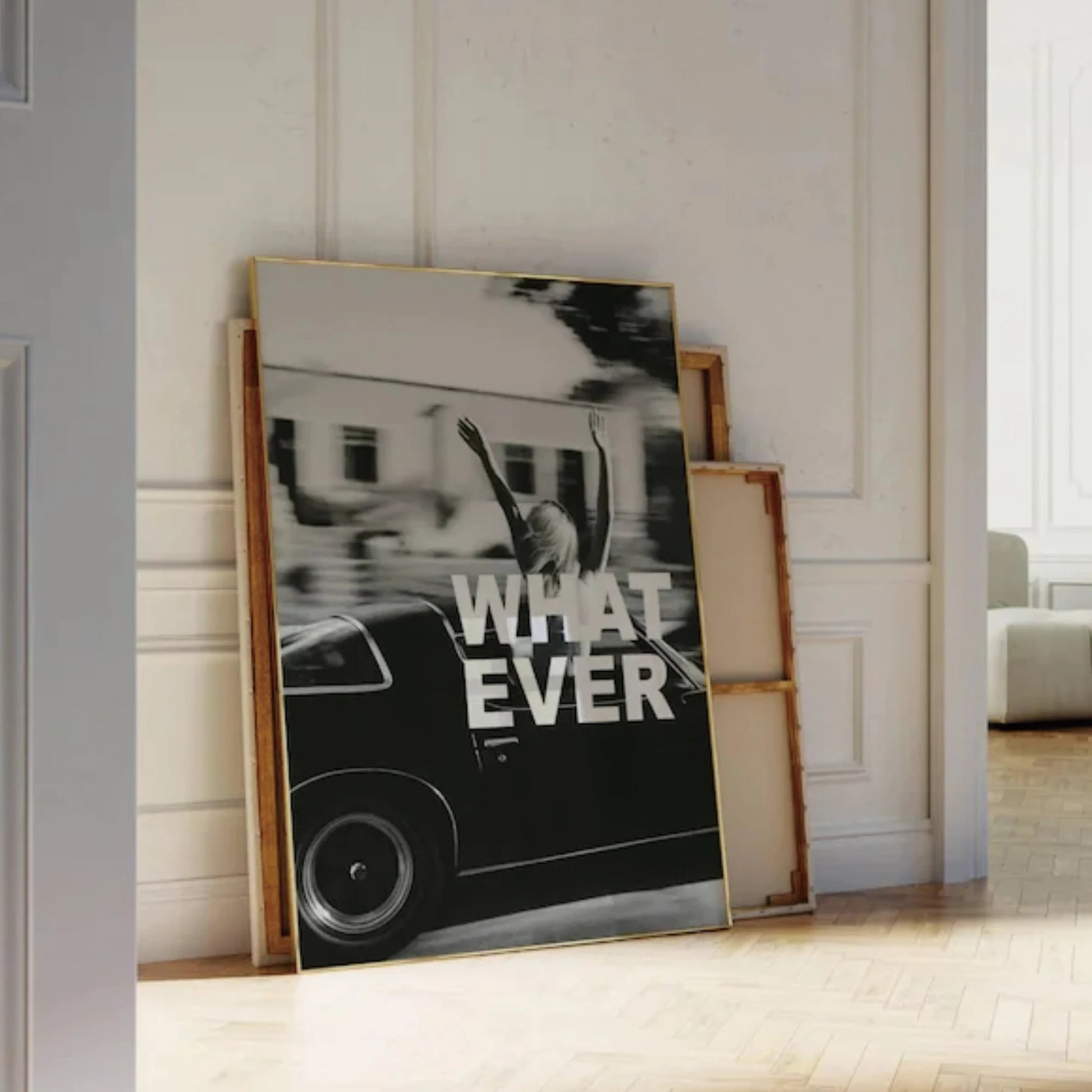 Whatever Collage Apartment Black And White Y2k Wall Art Print Canvas Painting Poster Picture For Living Room,Bedroom Home Decor Peaceful Pleasures Health and Wellness