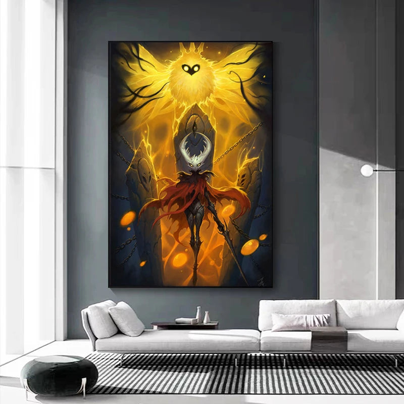 Hollow Knight Hallownest Map HD Canvas Poster | Wall Art Canvas Wall Art Poster Peaceful Pleasures Health and Wellness