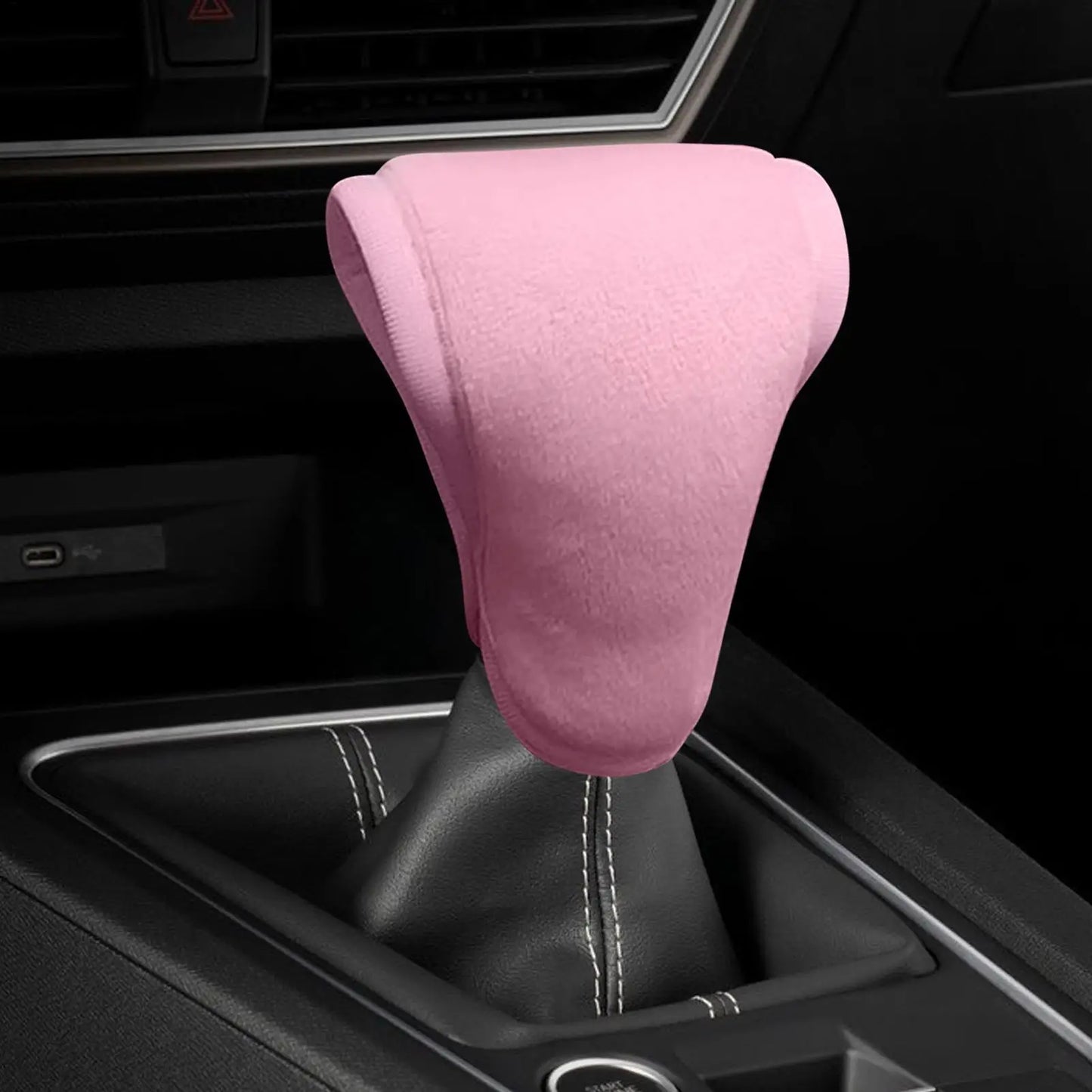 Universal Breathable Gear Shifter Knob Cover Anti-Slip Auto Shift Lever Cover for SUV, Truck, Sedan, Car Interior accessories Peaceful Pleasures Health and Wellness