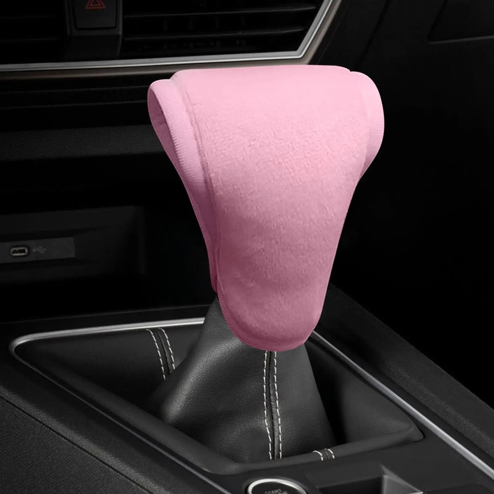 Universal Breathable Gear Shifter Knob Cover Anti-Slip Auto Shift Lever Cover for SUV, Truck, Sedan, Car Interior accessories Peaceful Pleasures Health and Wellness