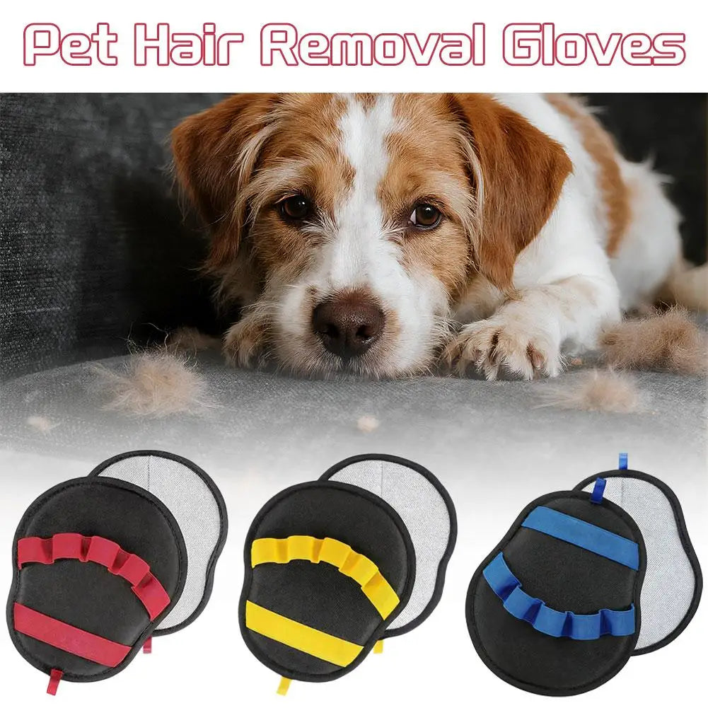 Silicone Pet Grooming Gloves – Dog & Cat Hair Removal Mitt