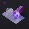 6-Piece Nail Art Stamping Kit – Silicone Stamper & Scraper