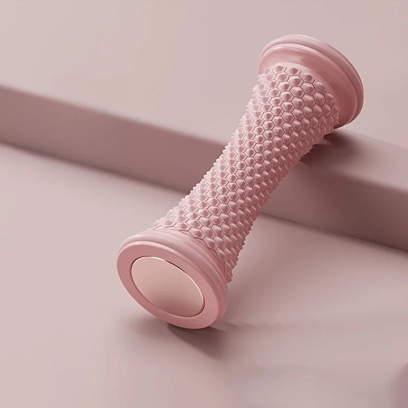 Foot Massager Massage Roller Yoga Massage Ball Plantar Fascia Roller Muscle Relaxation Care Plastic Manual Foot Massager Peaceful Pleasures Health and Wellness Pink