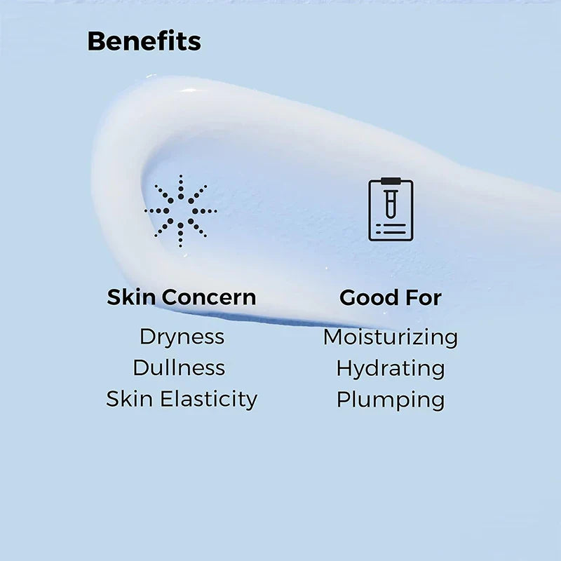 Hyaluronic Acid Face Cream – 48H Moisture, Oil-Free, 100ml