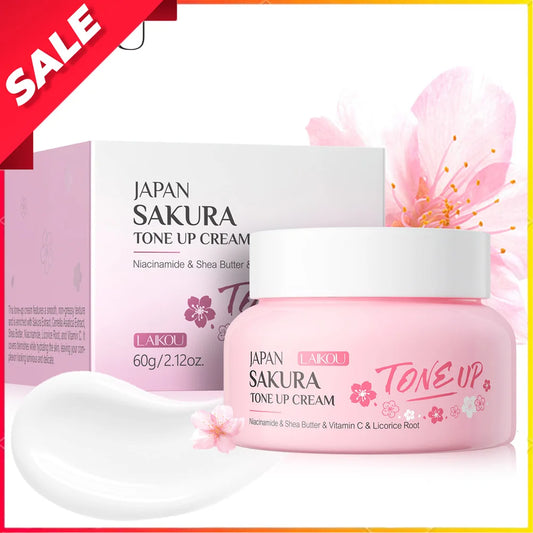Eelhoe Sakura Tone-Up Glow Moisturizer Cream 30ml Tone-Up Face Cream Oasis Select