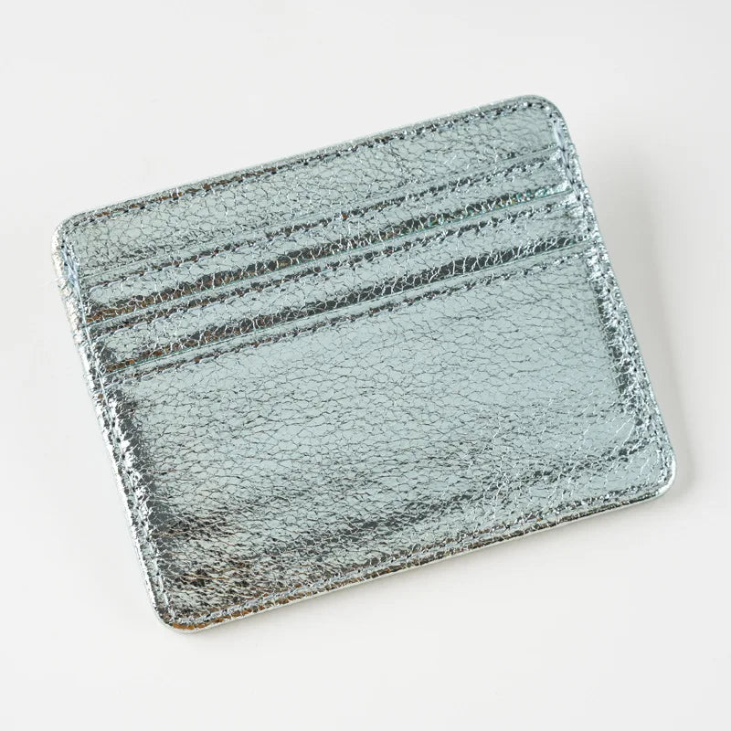 Ultra-Slim PU Leather Card Wallet | 4-Slot Unisex Cardholder