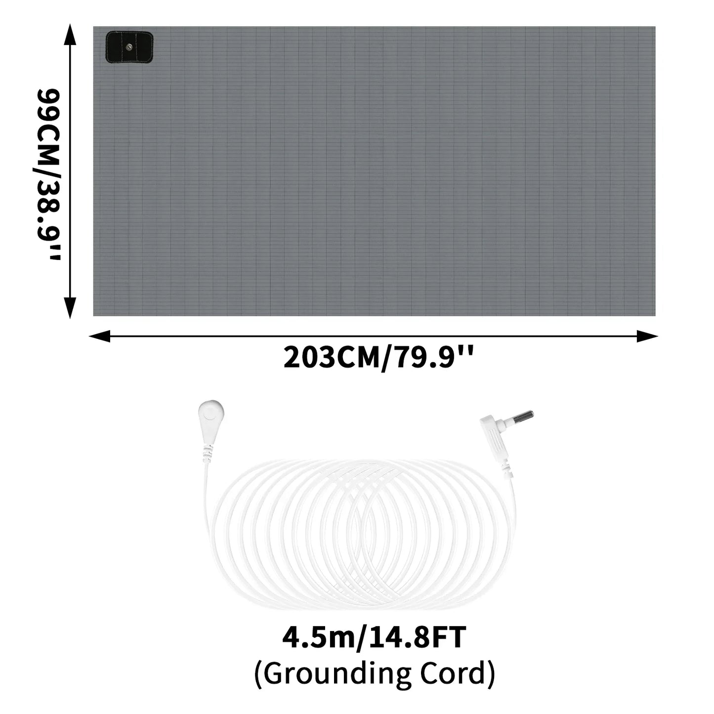 Grounding Mat 6 Sizes | Indoor Earthing Pad for Desk & Yoga