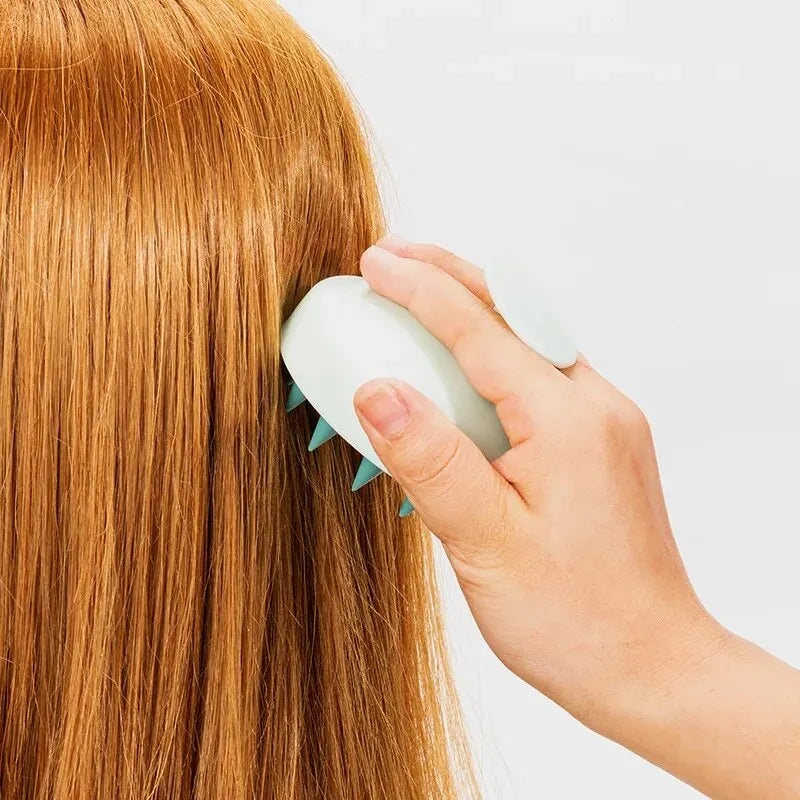 Silicone Scalp Massage Brush – Shampoo & Shower Body Comb