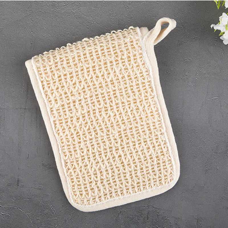 Cotton Linen Soap Saver Bag | Exfoliating Shower Mesh Pouch