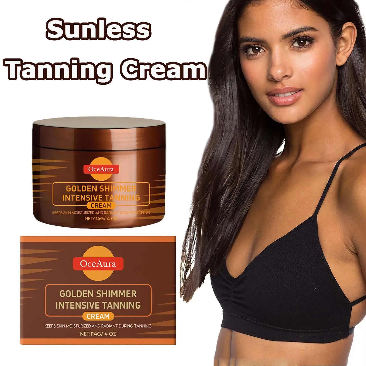 Tanning Accelerator Gel – Self-Tanner & Bronzer Cream 114g Peaceful Pleasures Health and Wellness