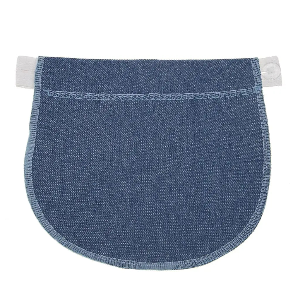 Maternity Pregnancy Waistband Belt Adjustable Elastic Pants Lengthening Extended Button for Maternity Accessories Peaceful Pleasures Health and Wellness dark blue