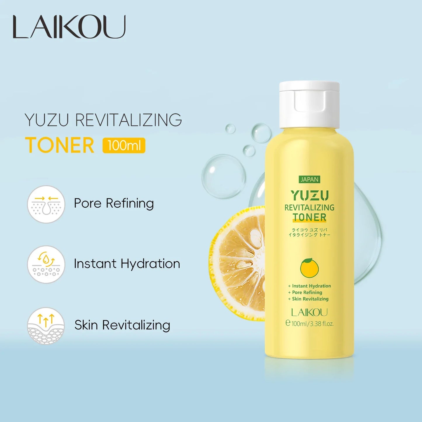 LAIKOU Sakura Face Toner 100ml – Brighten, Hydrate & Oil Control