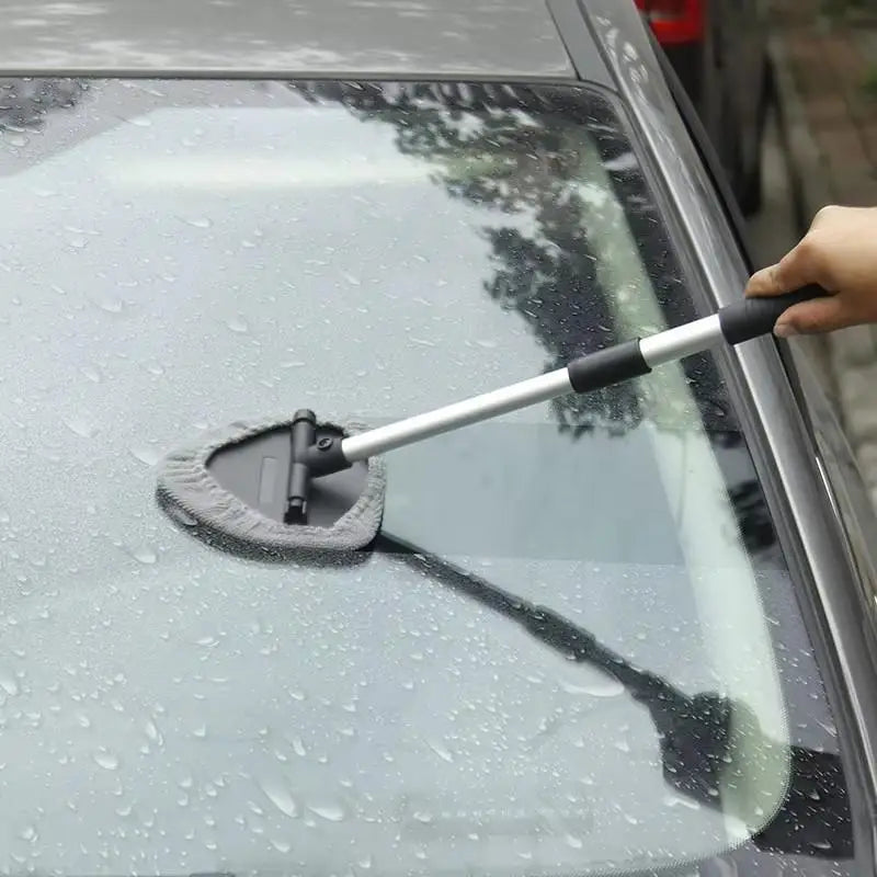Window Scraping Mist Eliminator Microfiber Car Window Cleaner Telescopic Windshield Cleaning Tools Auto Accessories Peaceful Pleasures Health and Wellness