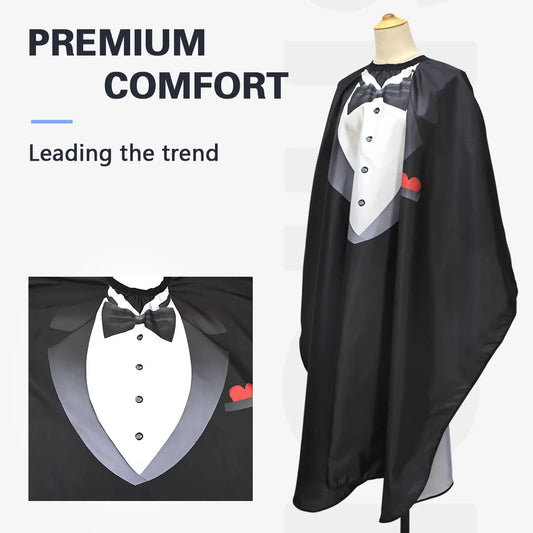 Hairdressing Western-Style Pattern Cutting Hair Cape, Waterproof & Antistatic Salon Barber Cape, Stylist Aprons for Haircut Peaceful Pleasures Health and Wellness