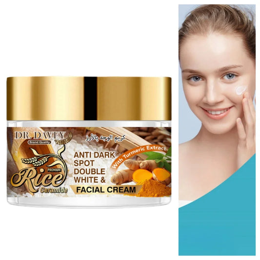 DR.DAVEY Rice Cream Facial Moisturizer – Unisex All Seasons Facial Moisturizer Cream Oasis Select
