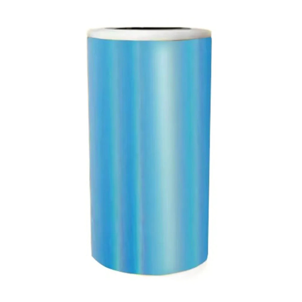 HD Color Thermal Printer Papers Glossy Vibrant Colors Holographic Thermal Paper Premium Smooth Finish Glitter Effect Peaceful Pleasures Health and Wellness Blue