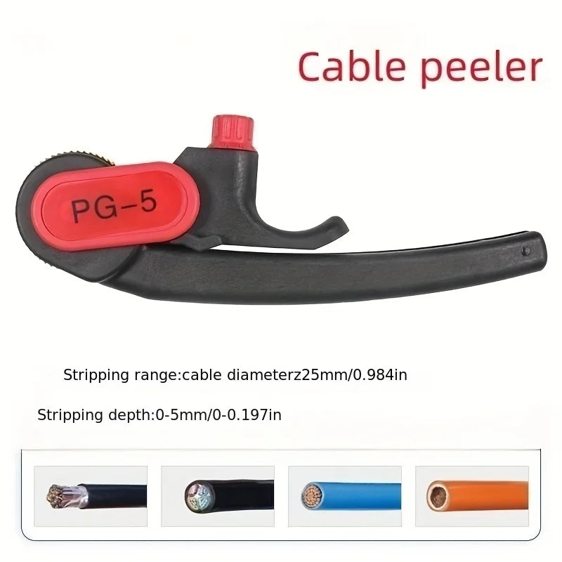 Wire Stripping Knife Manual Cable Slitter Replaceable Blades Fits Dia