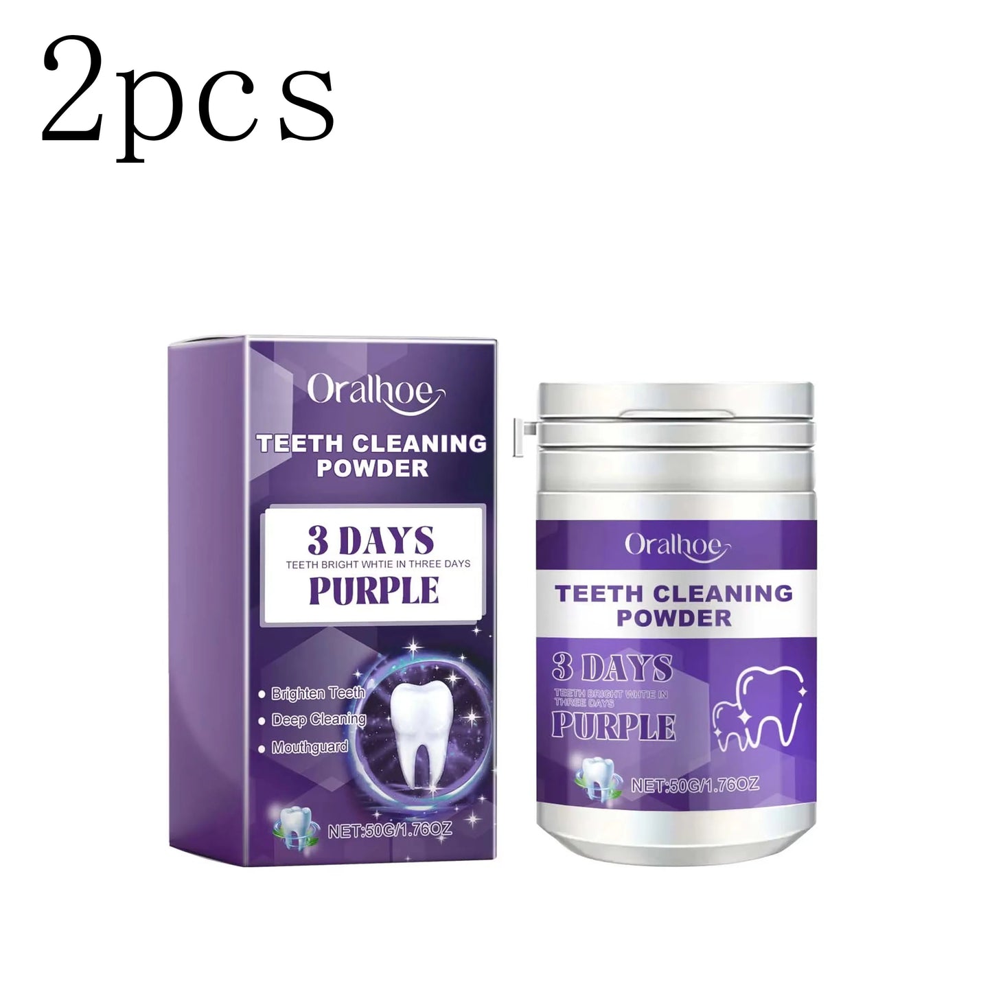 Purple Tooth Cleaning Powder – Whiten, Freshen & Clean