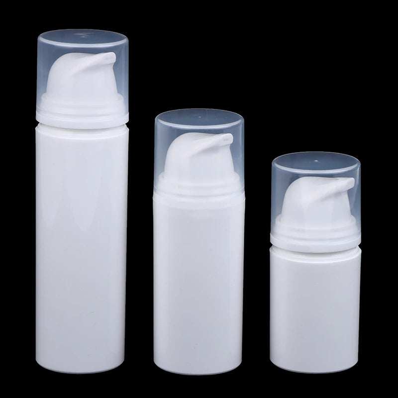 15ml 30ml 50ml Plastic Travel Bottles Cream Refillable White Airless Pump Emulsion Vacuum Lotion Bottle Makeup Cosmetics For Gel Peaceful Pleasures Health and Wellness