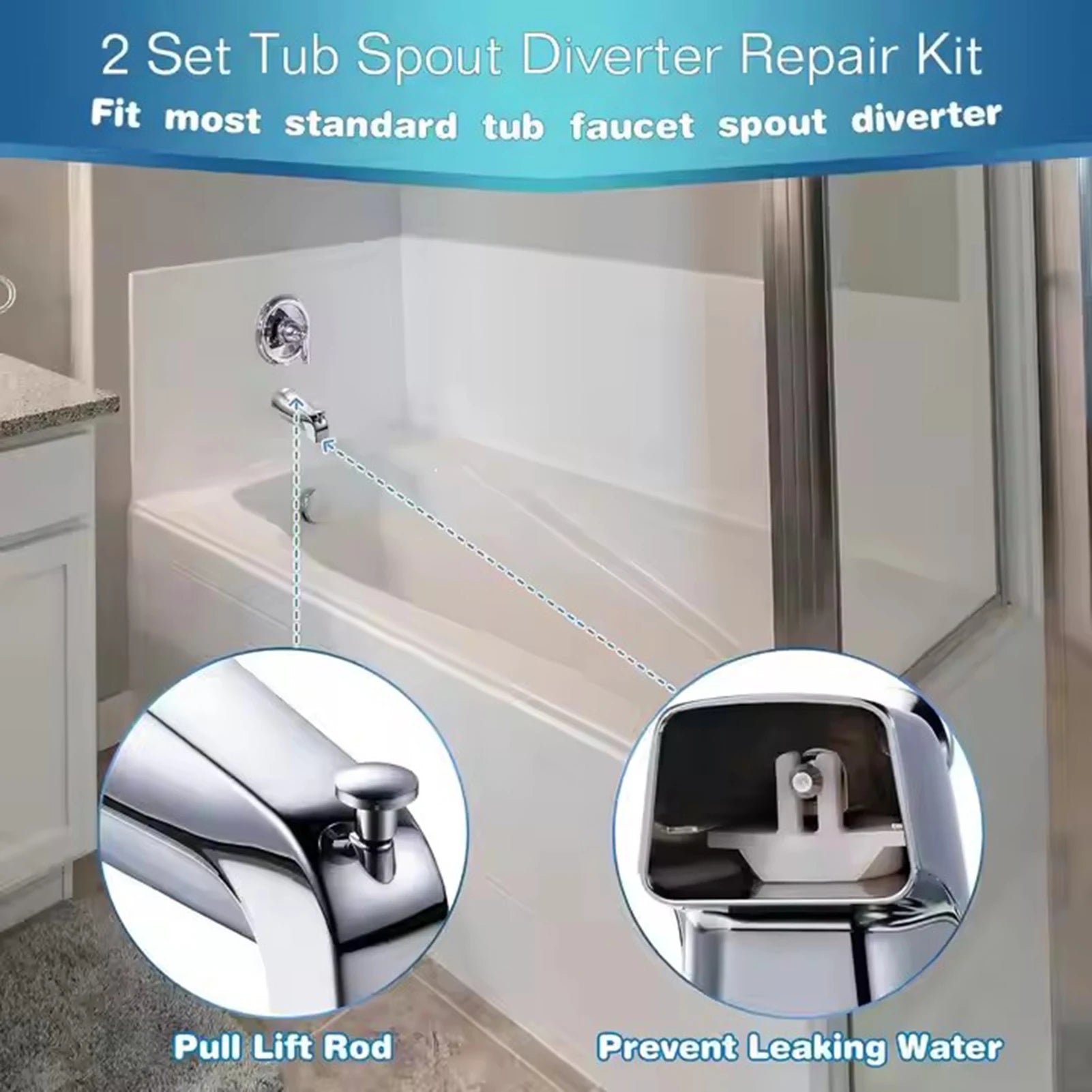 Bathroom Bathtub Faucet Repair Kit Bathtub Leaking Faucet Repair Tools for Hand Shower Fixed Shower Head Peaceful Pleasures Health and Wellness
