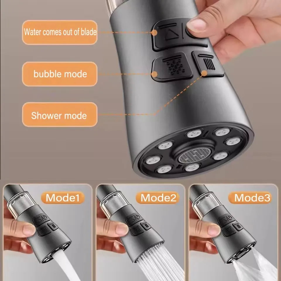 360° Rotating Faucet Aerator Extender – Splash Filter Nozzle