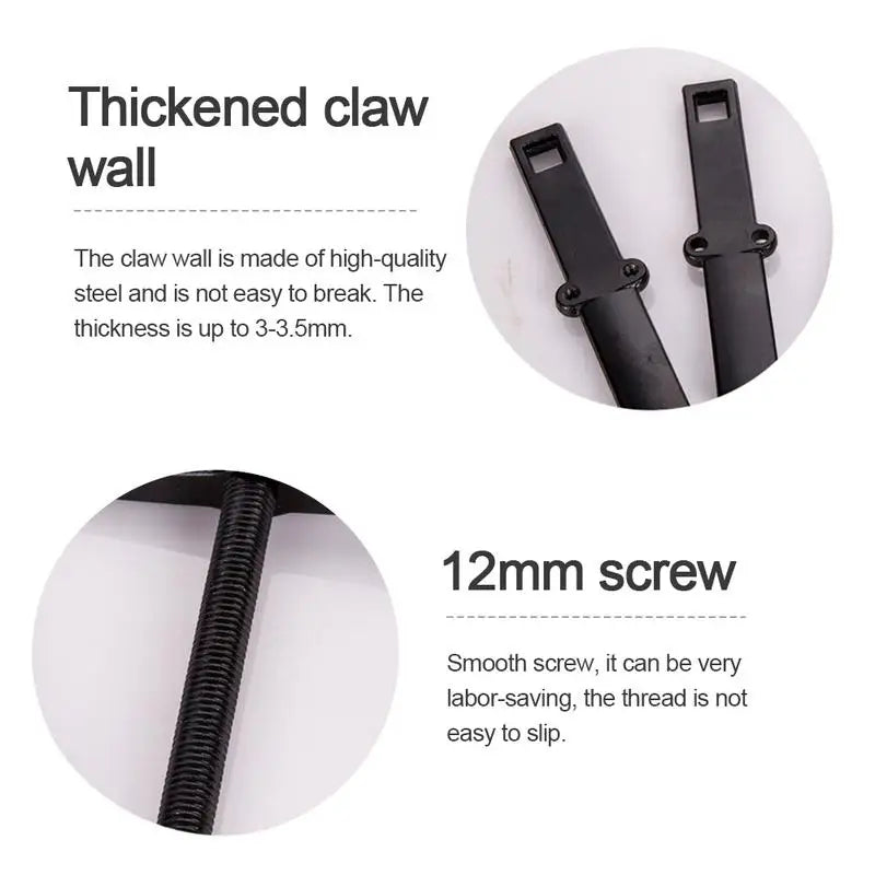 Dual-Jaw Gear Puller | Carbon Steel Ball Bearing Remover Tool