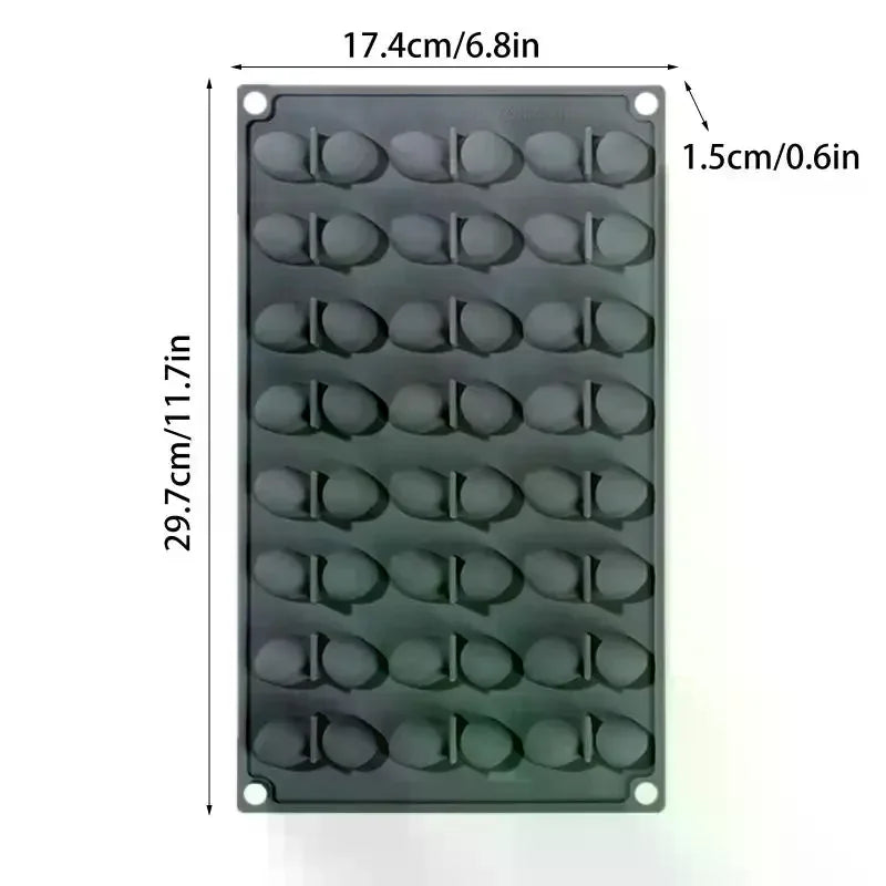 24-Cavity Peanut Silicone Mold for Chocolate, Mousse & Candles
