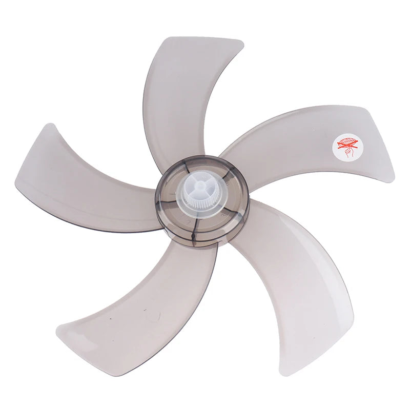 Hot sale 1PC 16 Inch Household Plastic Fan Blade Five Leaves With Nut Cover For Pedestal Fan Peaceful Pleasures Health and Wellness