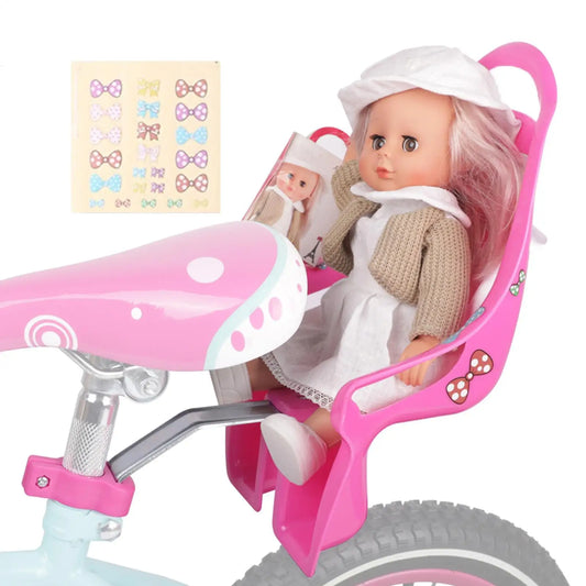 Kids Bike Doll Seat with Stickers – Universal Bicycle Accessory Kids Bike Accessory Peaceful Pleasures Health and Wellness