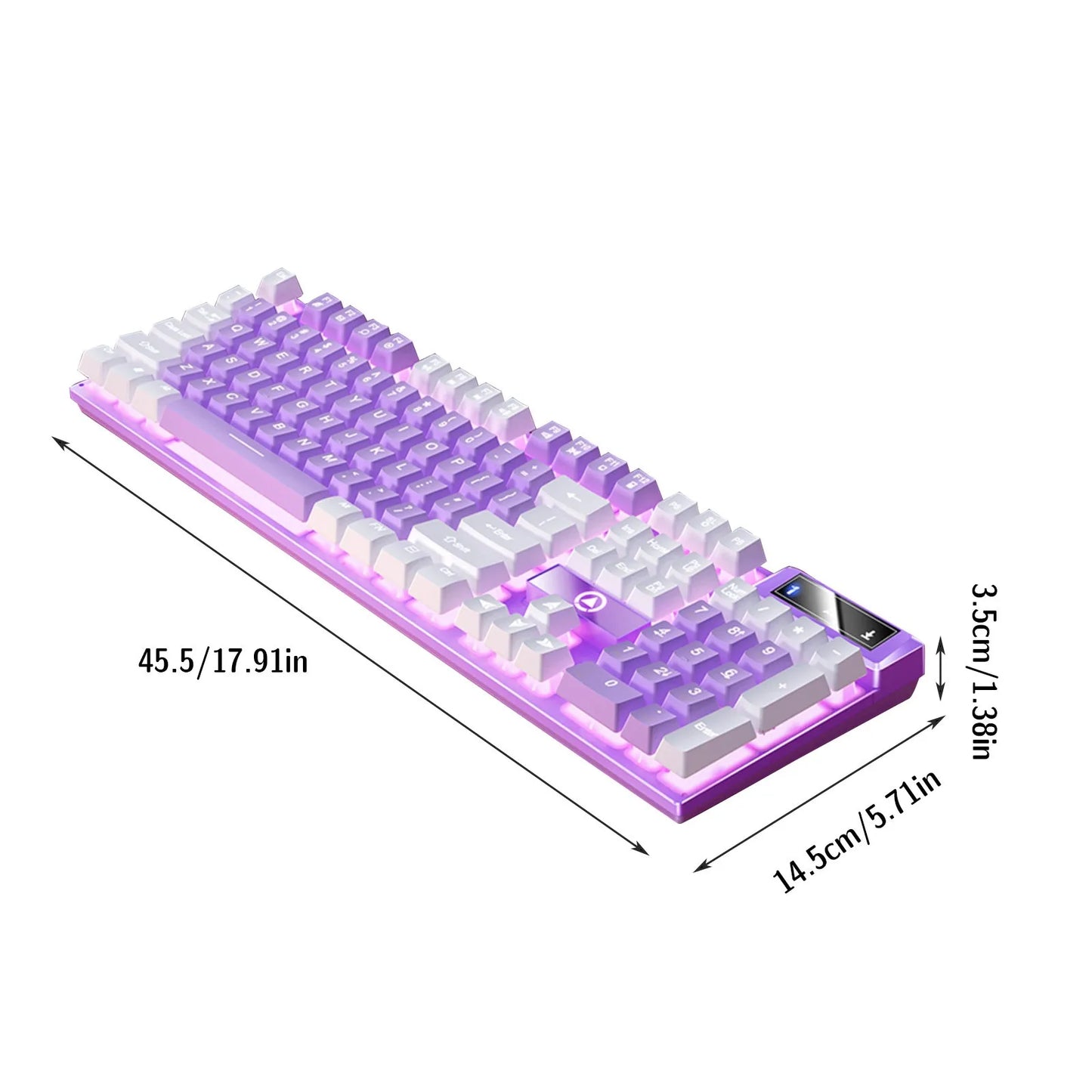 Carving K500 Wired Gaming Keyboard – RGB Backlit 104-Key