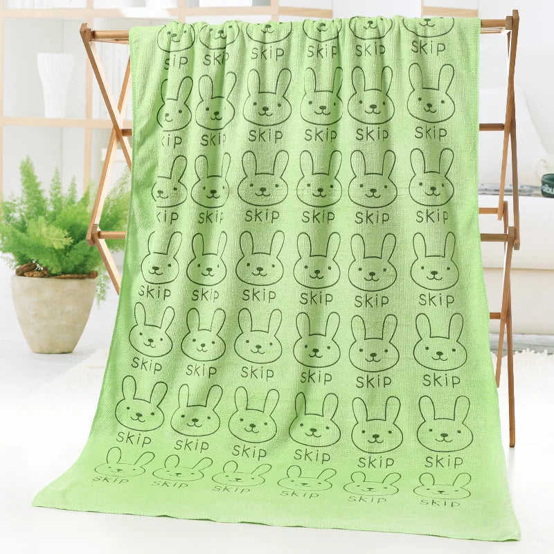 Cartoon Kids Bath Towel | Soft Microfiber 50×100cm Gift