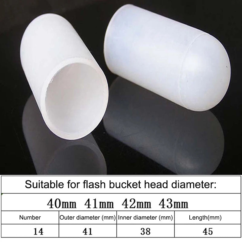 2Pcs Silicone Elastic Flashlight Lampshade For SP31 SP35 IF22A C8G IF25A SP36 S2 C8 EA01 TS21 Q8 14-75MM Torch Peaceful Pleasures Health and Wellness 39 43mm