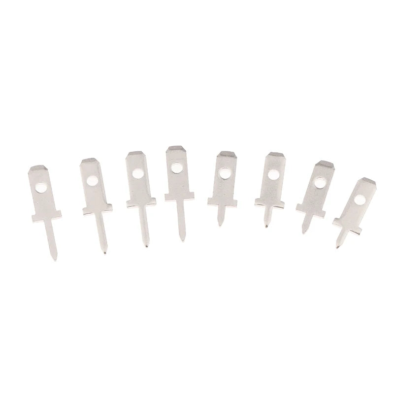 50pcs Spring Terminal PCB Solder Lug 2.8 Inserts Plug Thickness 0.8mm One Legs PCB Welding Sheet Peaceful Pleasures Health and Wellness