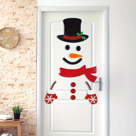 2025 Christmas Wall Sticker Xmas Door Stickers Cartoon Santa Snowman Merry Christmas Decor For Kid Room New Year Decoration 2026 Peaceful Pleasures Health and Wellness