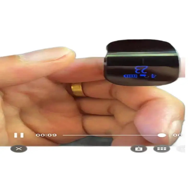 Touch Type Luminous Finger Press Ring Type Charging Intelligent Digital Display Manual Electronic Counter Finger Counter Peaceful Pleasures Health and Wellness