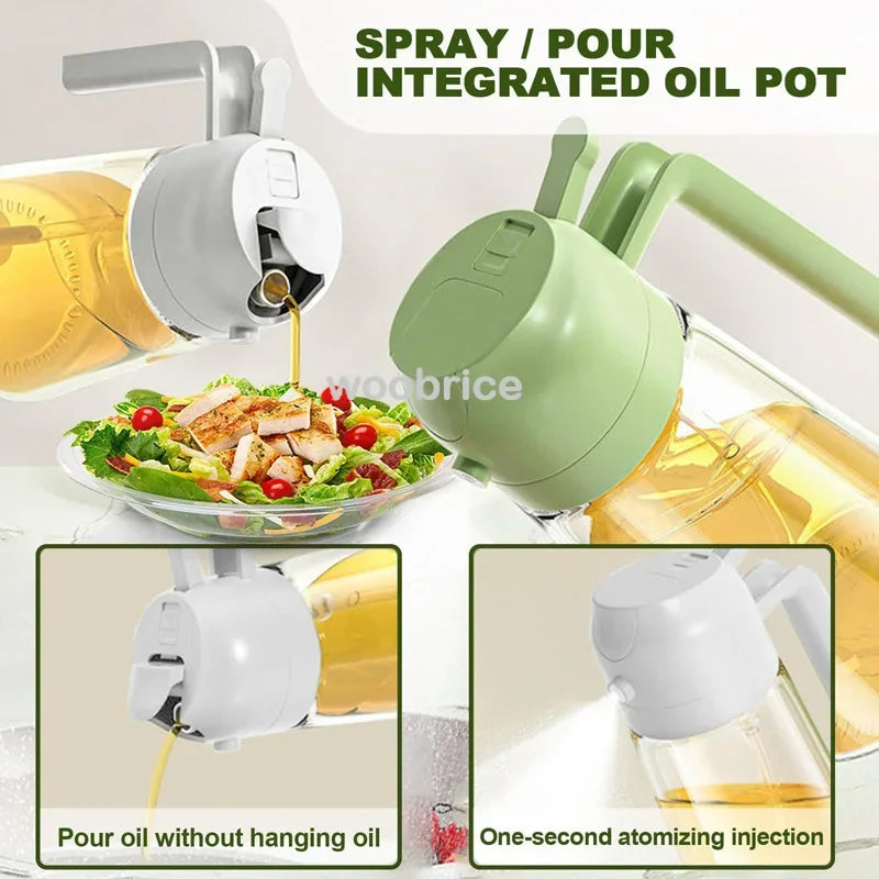 500ml Kitchen Oil Spray Bottle & Olive Oil Dispenser