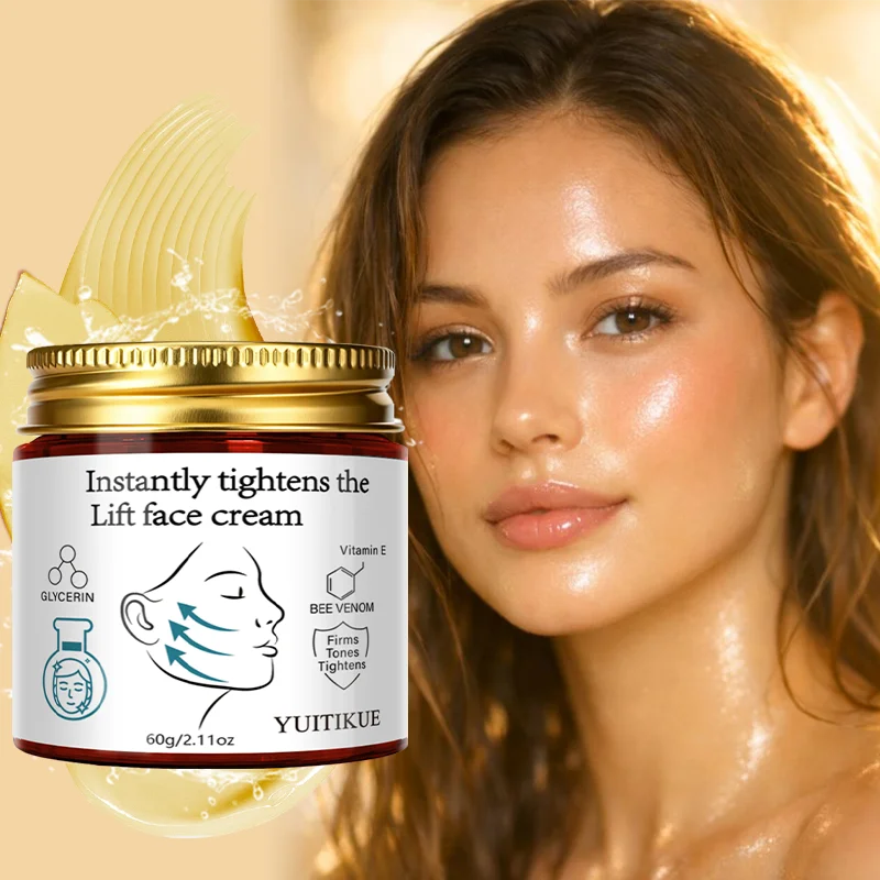 YUITIKUE Instant Face Lift Cream 60g Bee Venom & Vitamin E Formula for Firming, Tightening & Smoothing Skin Peaceful Pleasures Health and Wellness