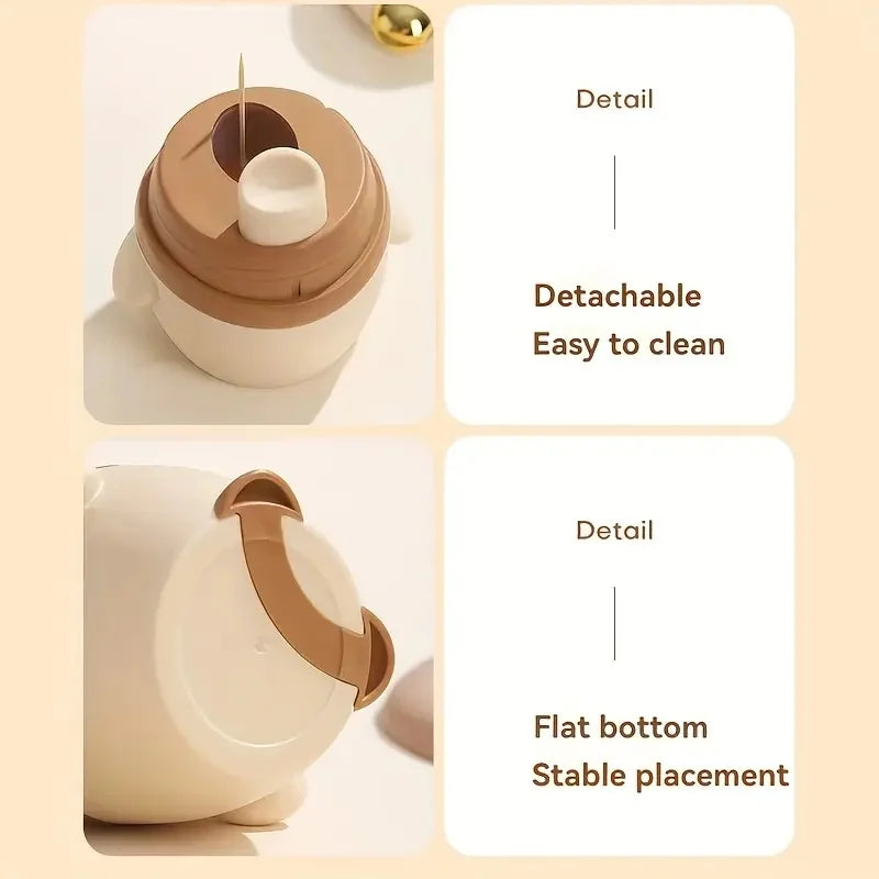 Penguin Toothpick Box Cartoon Cute Animal Automatic Press Type Toothpick Tube Storage Dustproof Toothpick Bottle Practical Tools Peaceful Pleasures Health and Wellness