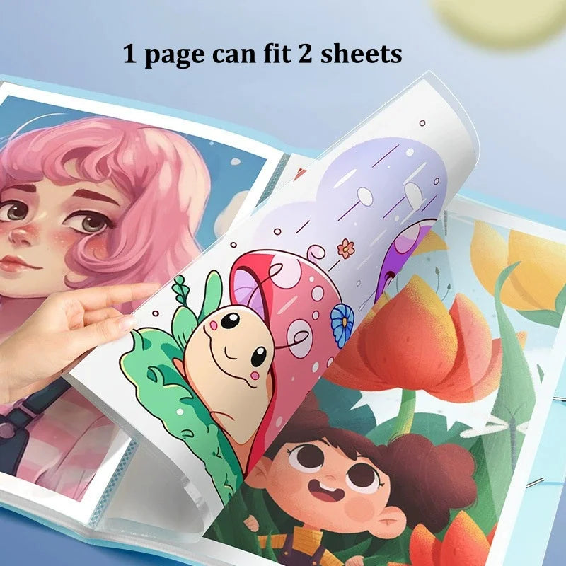 A3 Diamond Painting Storage Book | 30 & 60 Page Clear Folder Art Portfolio Folder Peaceful Pleasures Health and Wellness