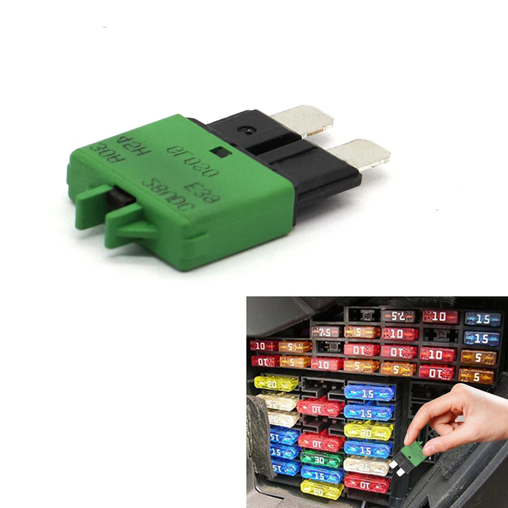 1/2PCS Circuit Breaker Blade Fuse 12V 24V Resettable 5-30A Marine RVs Automatic Reset Thermal Circuit Breaker Car Blade Fuse Box Peaceful Pleasures Health and Wellness