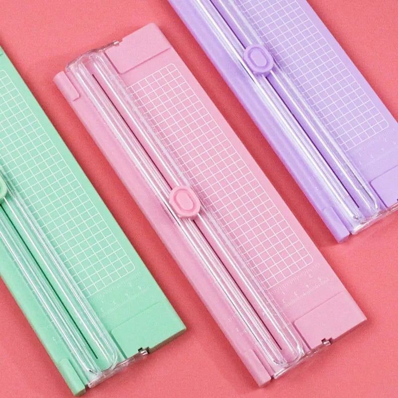 A4 Paper Trimmer Security Safeguard Side Ruler Portable Straight Edge