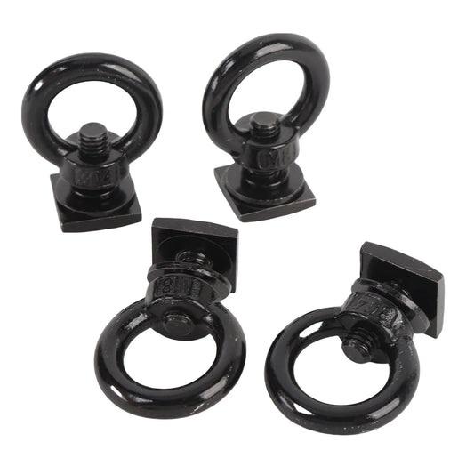 M8 Stainless Steel T-Bolt Eye Nut Kit | 4-Pack T Track Tie Down T-Track Tie Down Kit Peaceful Pleasures Health and Wellness