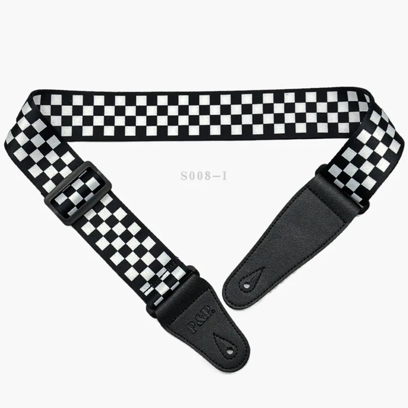 PP Guitar Strap Electric Wood Heat Transfer Musical Instrument Printed