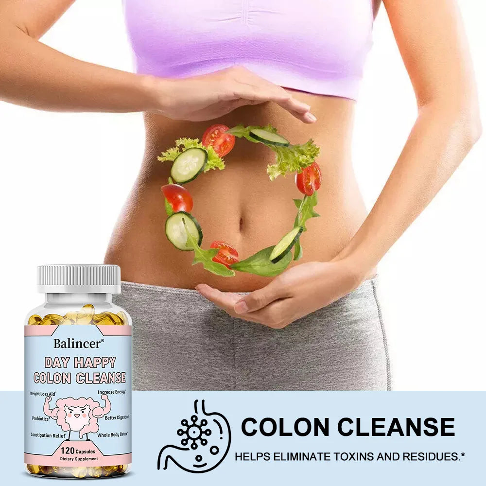 Colon Cleanser Detox Capsules - Gentle Bowel Cleansing, Constipation & Bloating Relief, Digestive Health & Energy Boost Peaceful Pleasures Health and Wellness