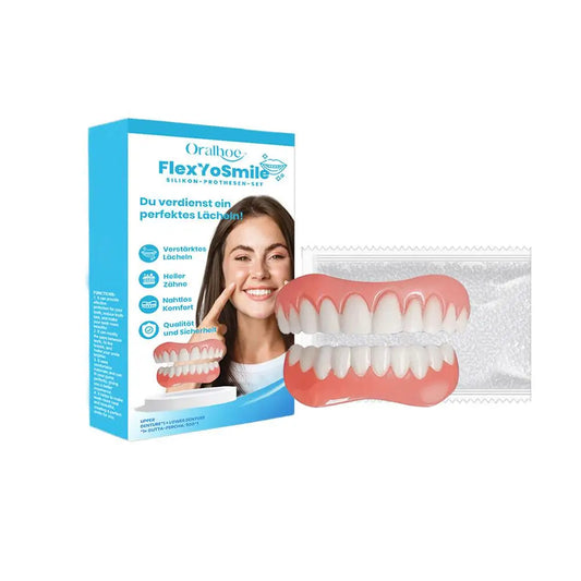 Soft Silicone Denture Kit – Upper & Lower False Teeth Set Silicone Denture Kit Peaceful Pleasures Health and Wellness
