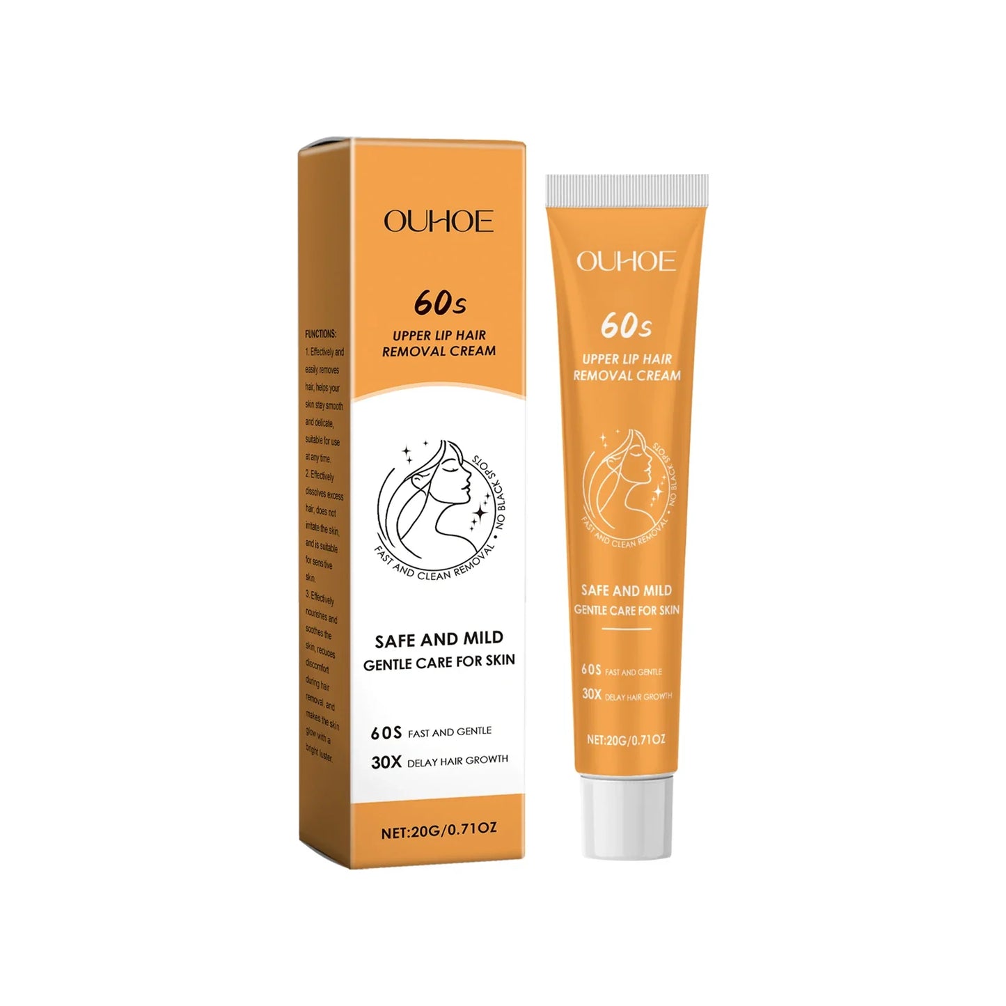 Painless Hair Removal Cream – Face, Body & Underarms