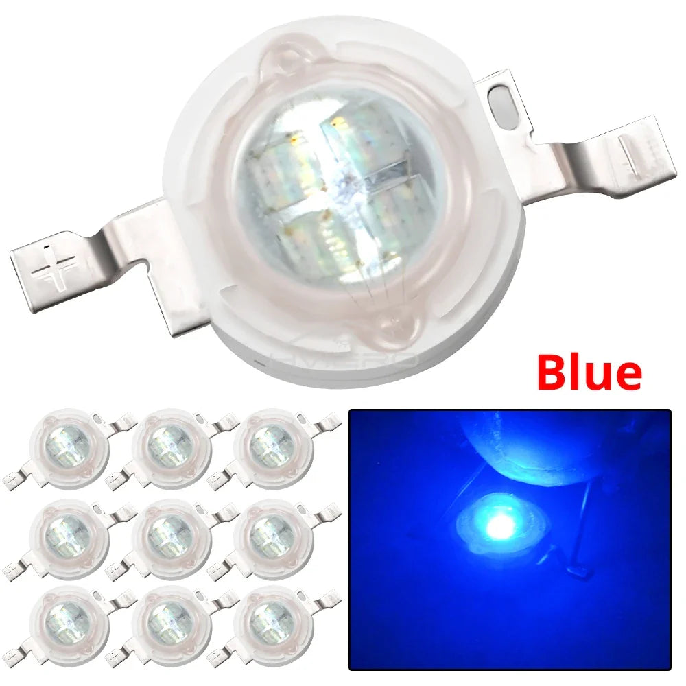 5W High Power LED Chip Bead Emitters – 6 Colors, DIY Lighting