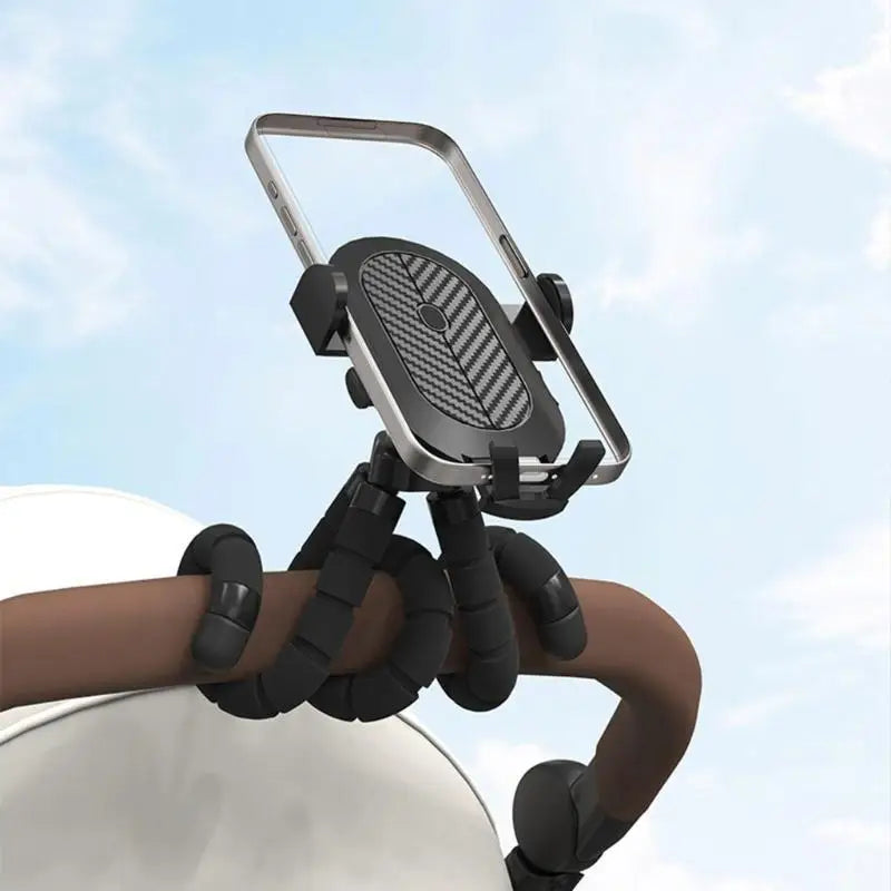360° Rotating Phone Holder for Stroller, Desk & Gym Flexible Stand