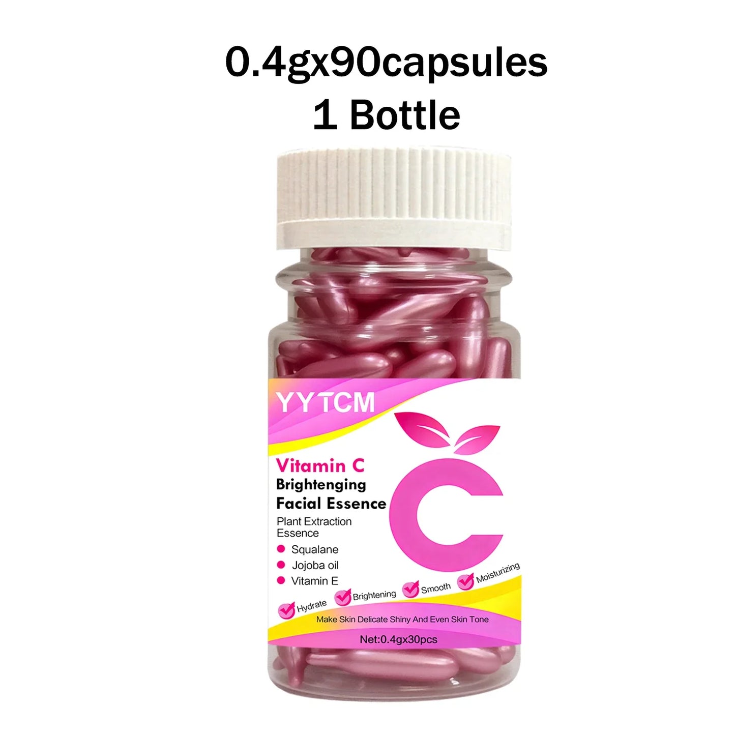 Vitamin C Brightening Capsule Essence | Squalane & Jojoba 30pc